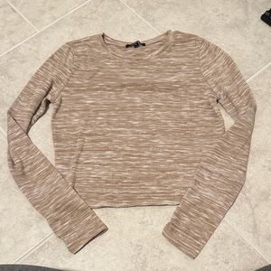 Ambiance Brown Long Sleeve Top